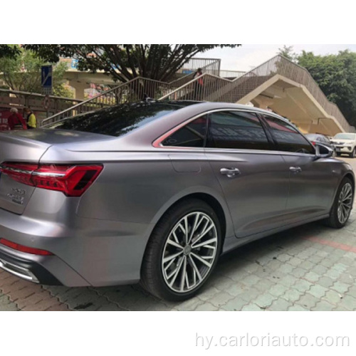 Satin Metallic Titanium մոխրագույն մեքենայի փաթաթում վինիլ